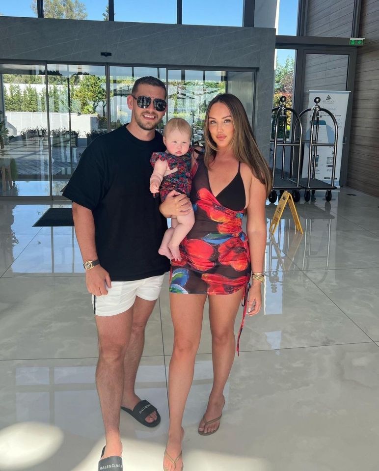 Charlotte pictured with Jake and Alba