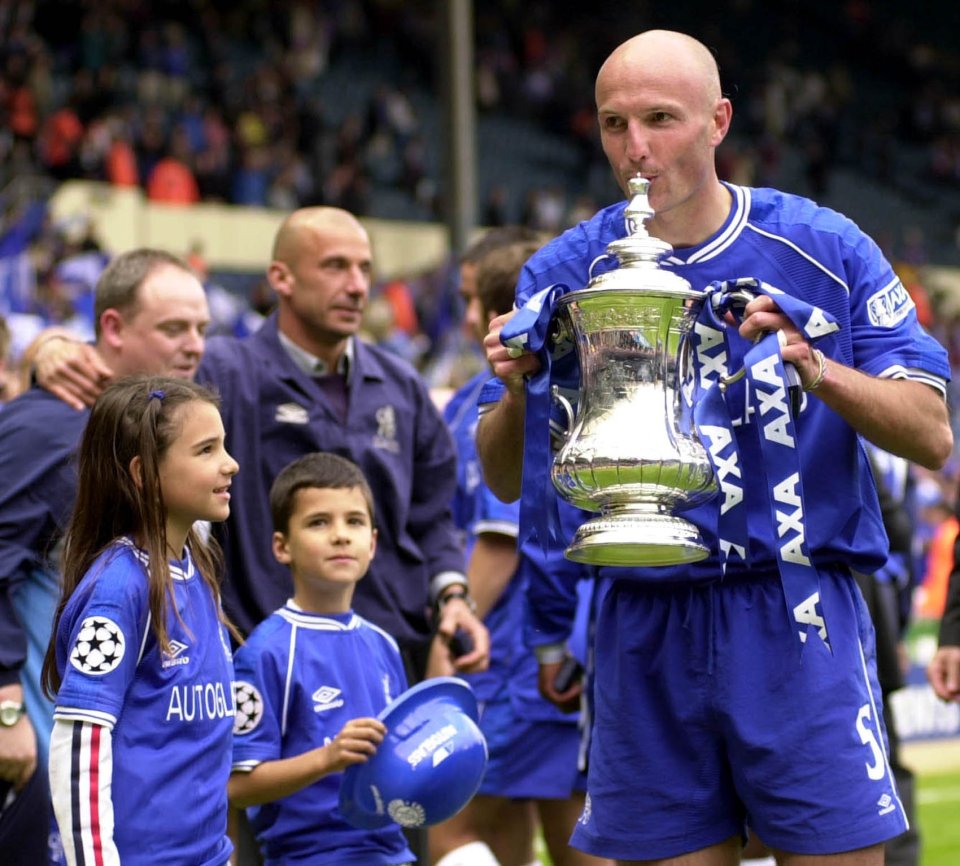 Leboeuf won the FA Cup with Chelsea in 2000