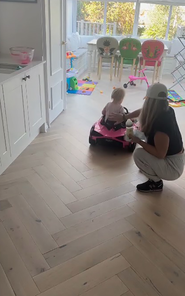 He posted a video of Chloe Madeley playing with their baby girl