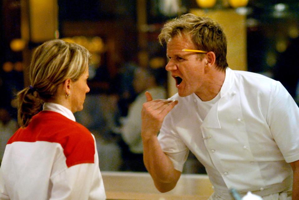 Getting angry like Gordon Ramsay in the kitchen helps people facing a challenge achieve their goals, a study shows