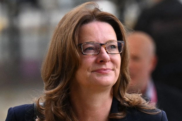 Britain's Education Secretary Gillian Keegan attends the opening day of the annual Conservative Party Conference in Manchester, northern England, on October 1, 2023. (Photo by Oli SCARFF / AFP) (Photo by OLI SCARFF/AFP via Getty Images)