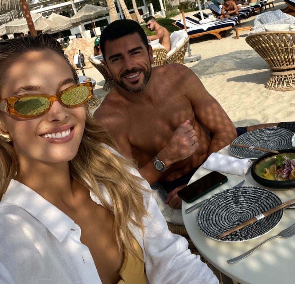 Viktoria was joined by hubby and ex-Southampton star Graziano Pelle