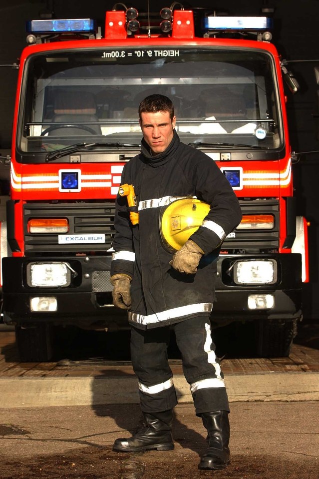 Starie works as a full-time firefighter since hanging up his gloves