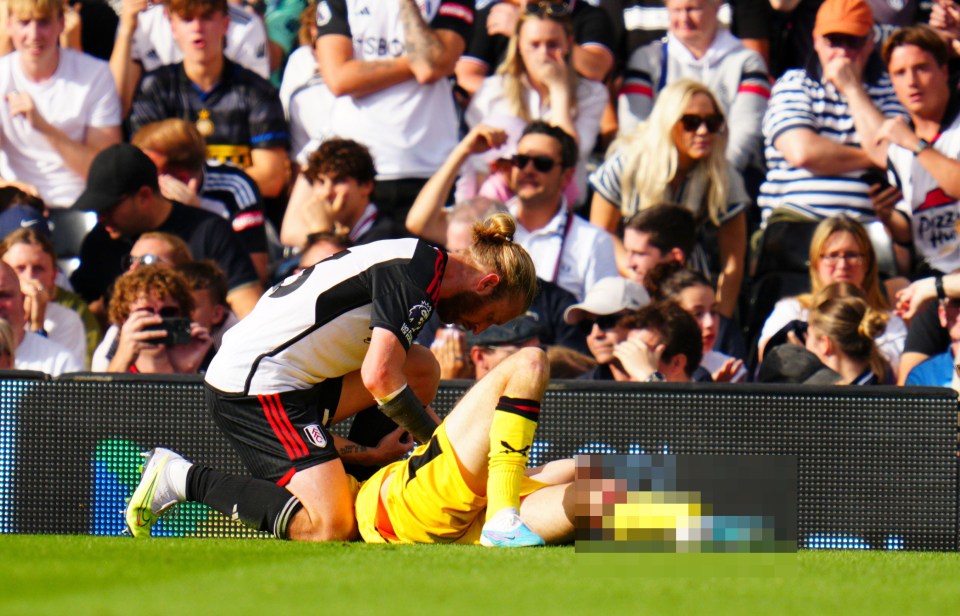 Ream was the first player to comfort Basham on the pitch