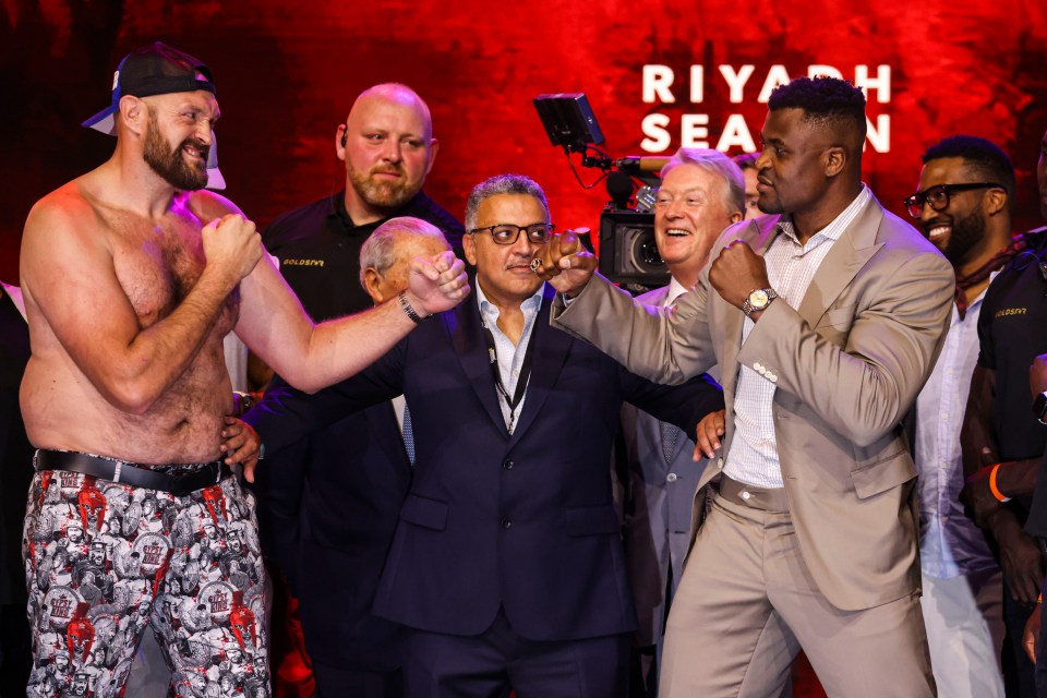 Tyson Fury and Ngannou are going head-to-bead in the ‘Battle of the Baddest’