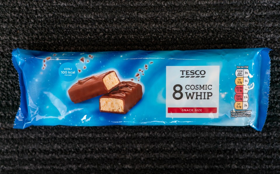 Tesco’s Cosmic Whips scored the highest for taste