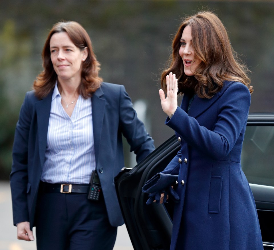 The Princess of Wales is rarely seen without her trusty body guard Sergeant Emma Probert (left) who is assigned for her protection