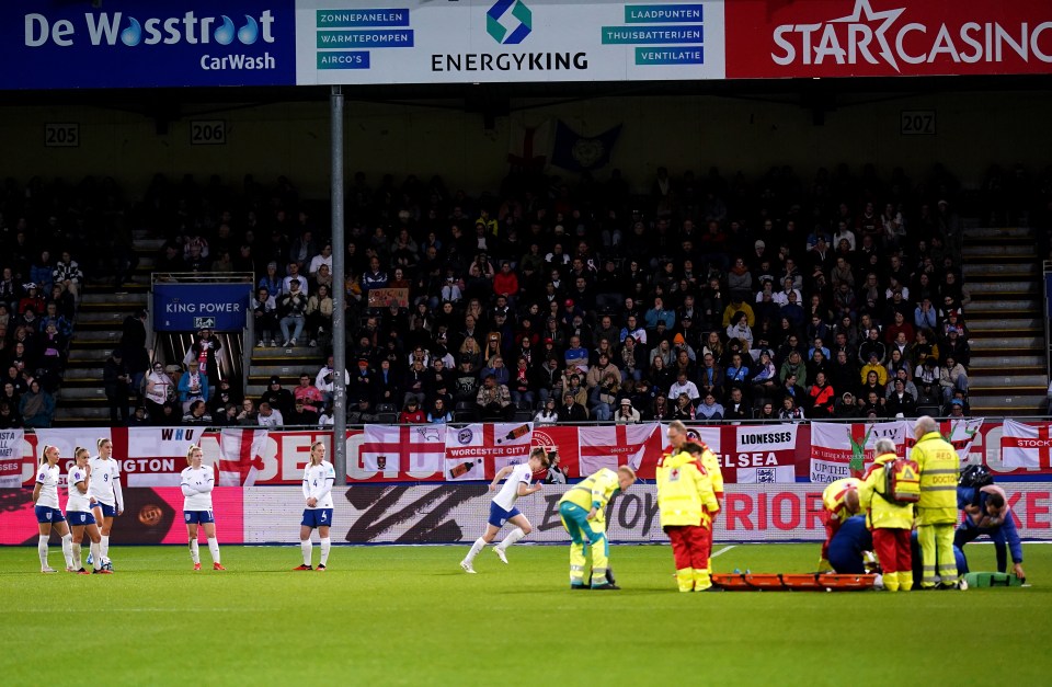 Alex Greenwood suffered a nasty head injury