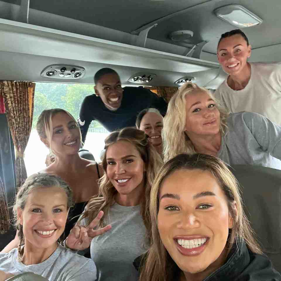 Montana with Michelle Heaton, Kirsty-Leigh Porter, Zoe Lyons, Perri Shakes-Drayton, Amber Turner, Danielle Lloyd and Melinda Messenger on Celeb SAS