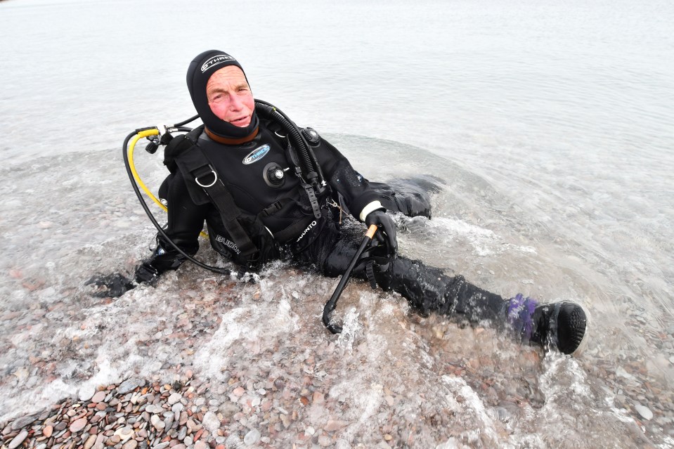 The beach is popular with scuba divers like Derek Boustred, who worries about losing the car park as it's close enough to carry their equipment down to the shore