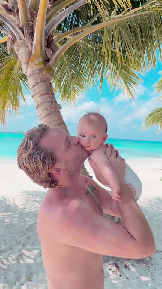 Finty may only be four months old, but she's already been to one of the world's most beautiful holiday destinations