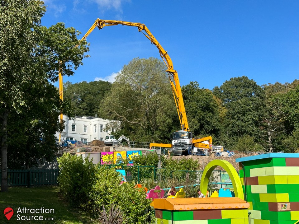 Work has started on the new ride at Legoland, Windsor