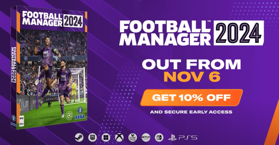 Football Manager 2024 is free exclusively for Netflix subscribers