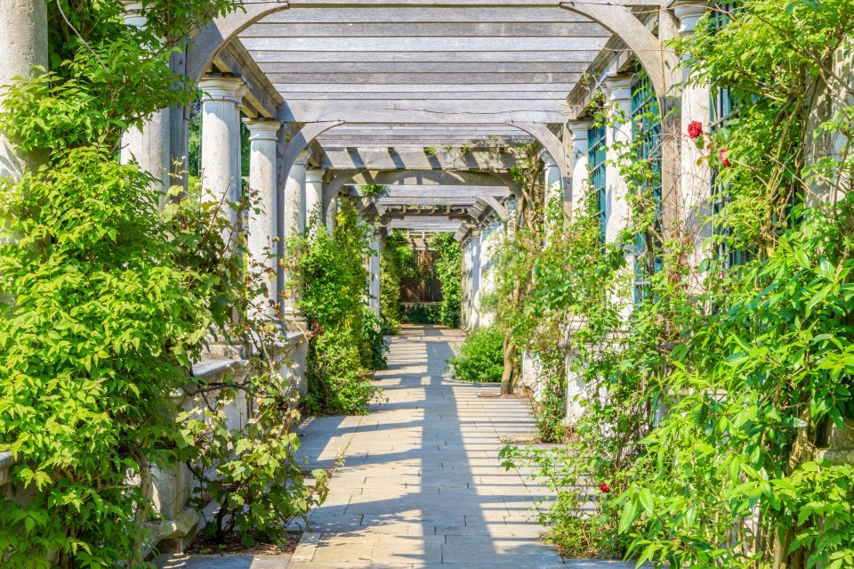 The garden and pergola have been described as a “hidden paradise”