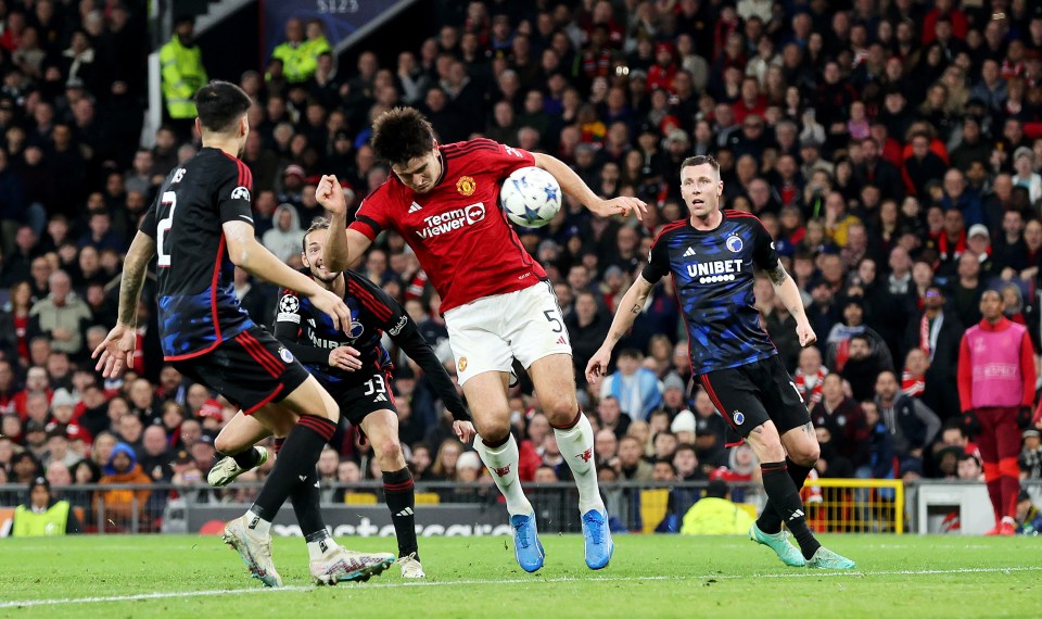 Harry Maguire headed in at the back post to break the deadlock