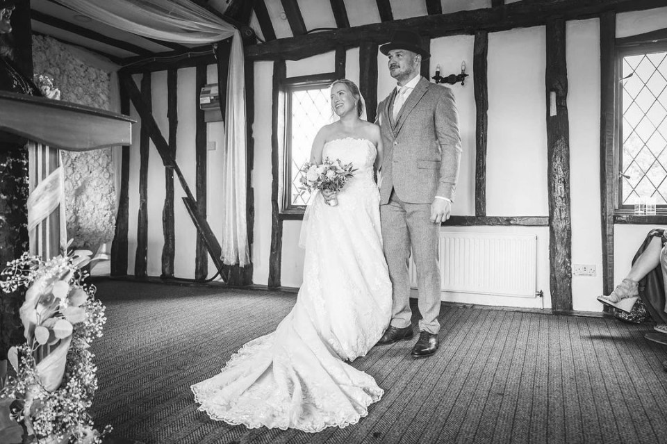 Josh shared photos of his cottage style wedding on Instagram