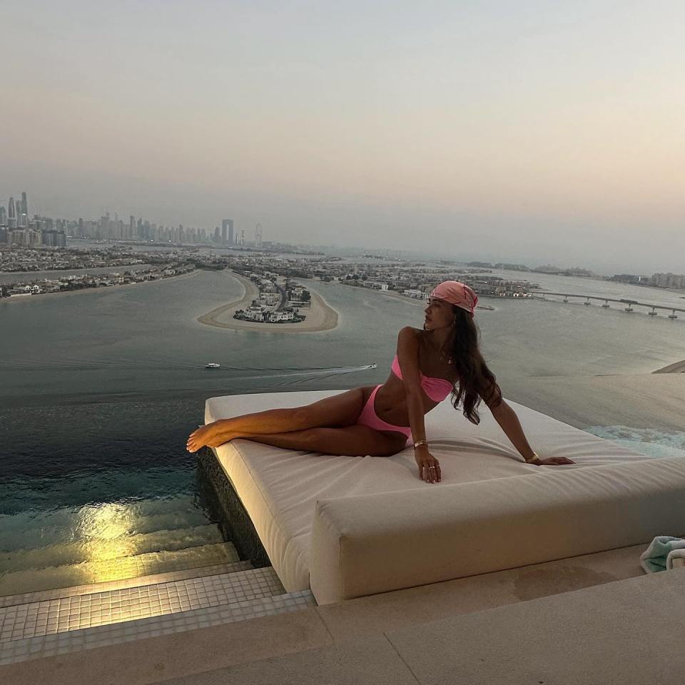 The glam influencer has already jetted to Dubai twice this year