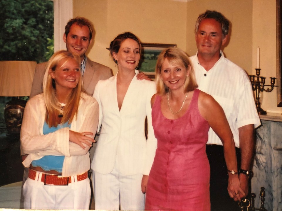 Tristan (top left) and his family lived in a supposedly haunted home in Richmond, Surrey