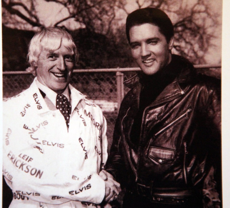 Pictured Jimmy Savile and Elvis Presley