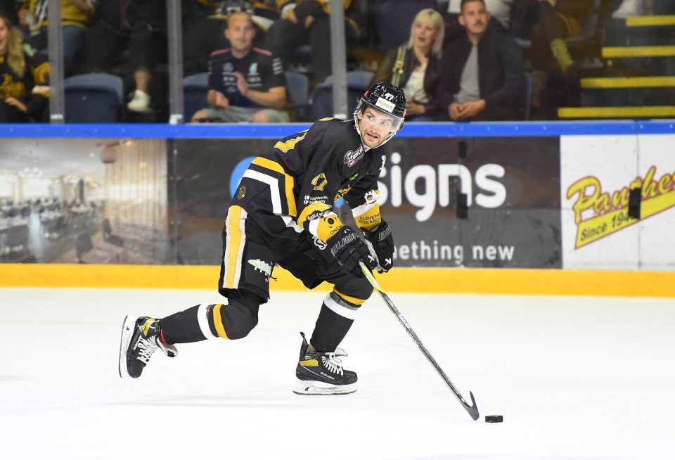 Adam Johnson in action for the Nottingham Panthers