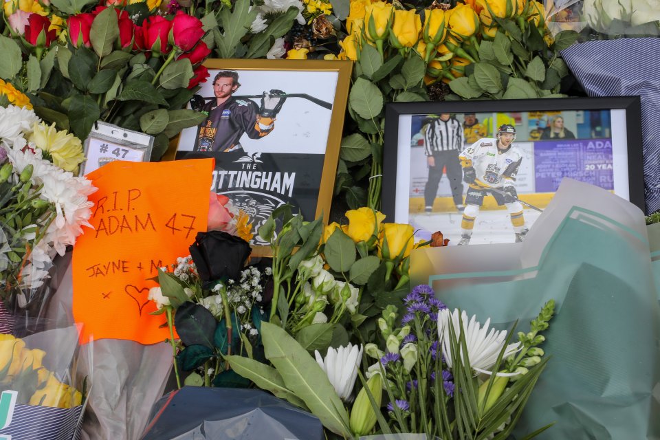 Written messages have been left at the makeshift memorial