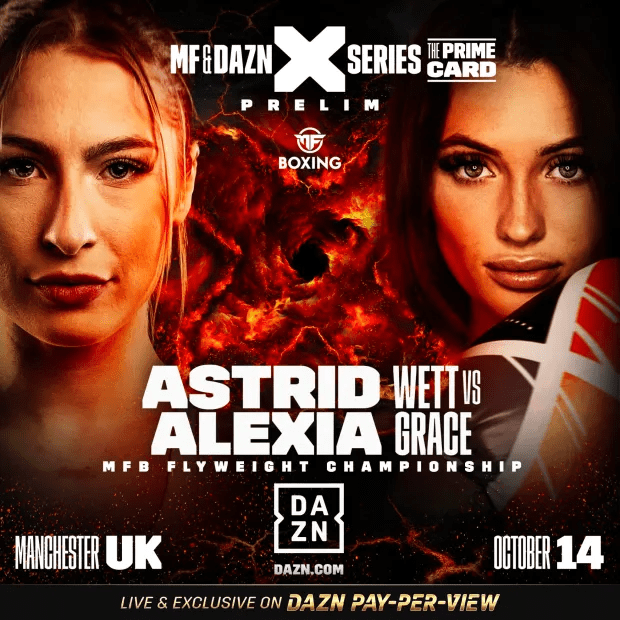 Astrid Wett will take on Alexia Grace on October 14th