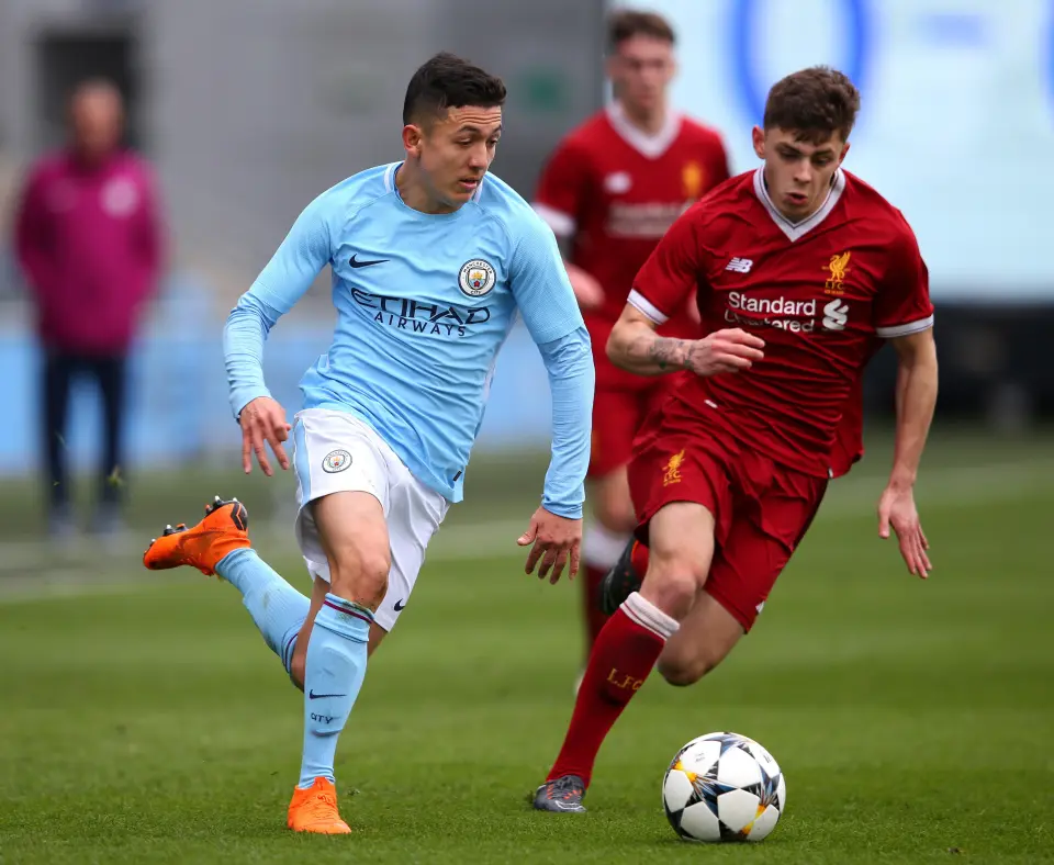 The young winger figured for Pep Guardiola's first team just once