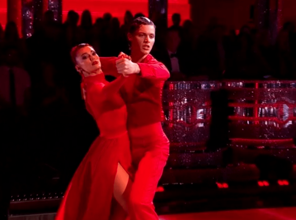 They performed the tango to close the show