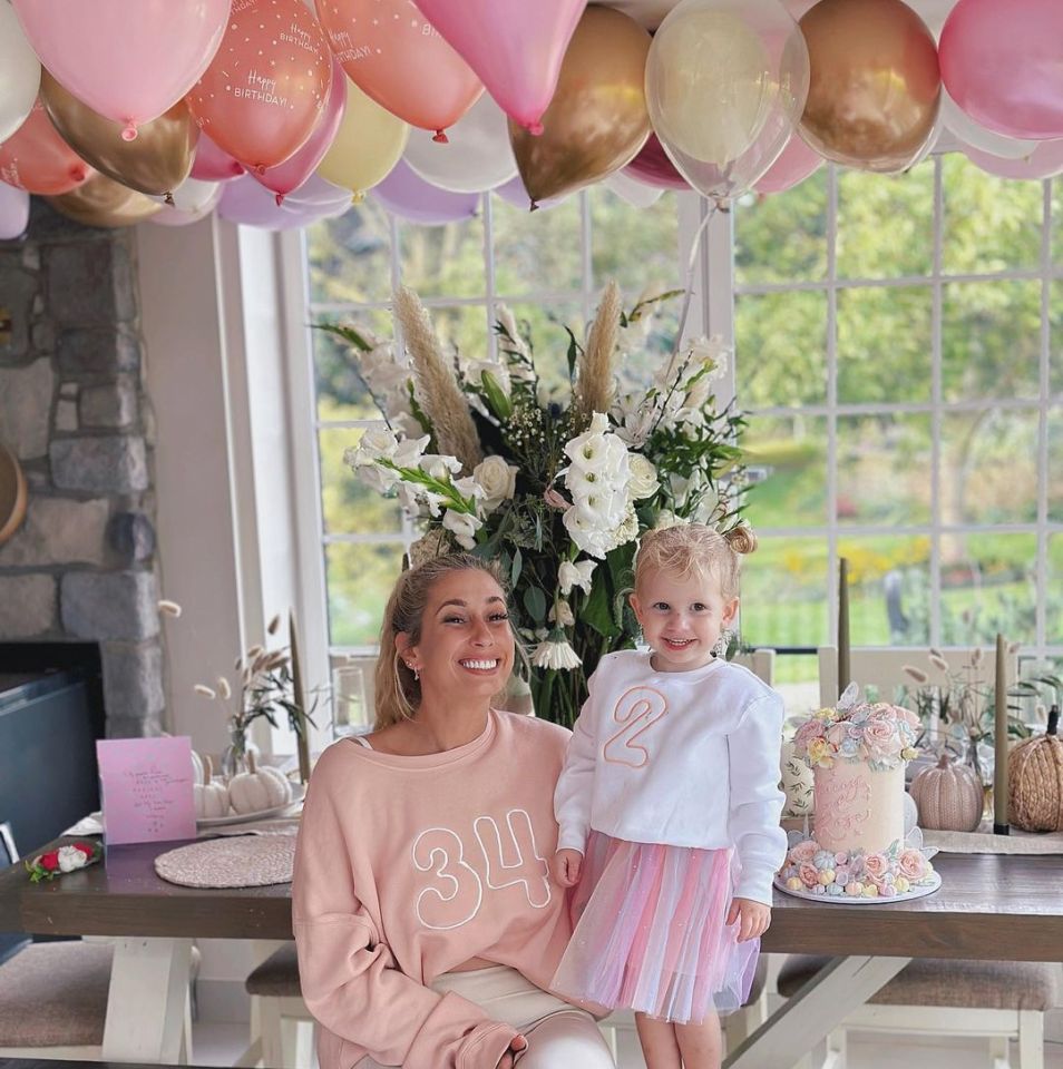 Stacey Solomon and Rose celebrated their birthday together