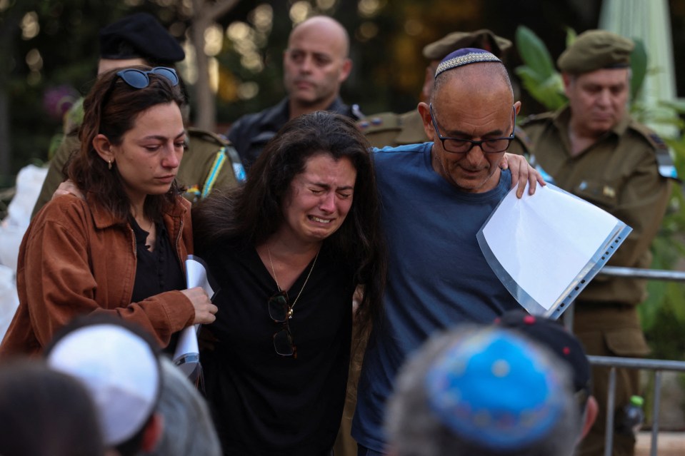 An Israeli family mourns the loss of their loved one, a soldier who was killed in the Hamas attacks