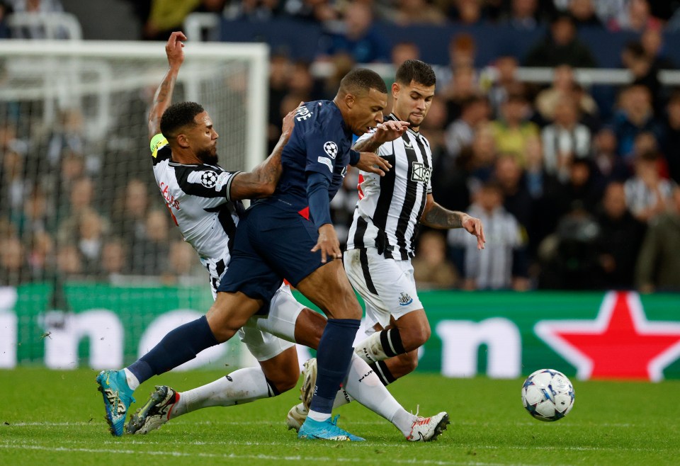 Lascelles kept Mbappe in his back pocket for 90-plus minutes