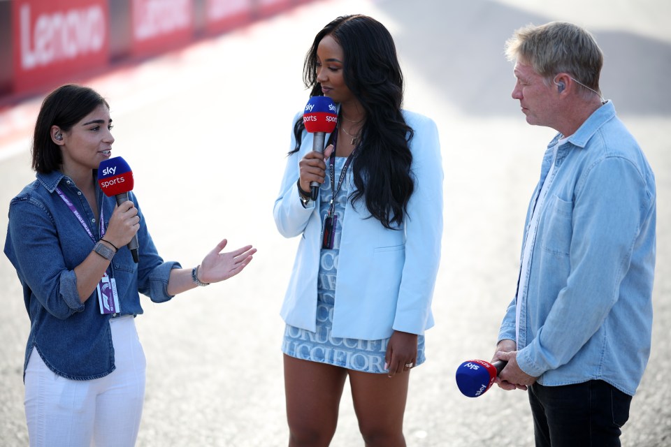 Naomi was live on Sky Sports with Jamie Chadwick and Simon Lazenby