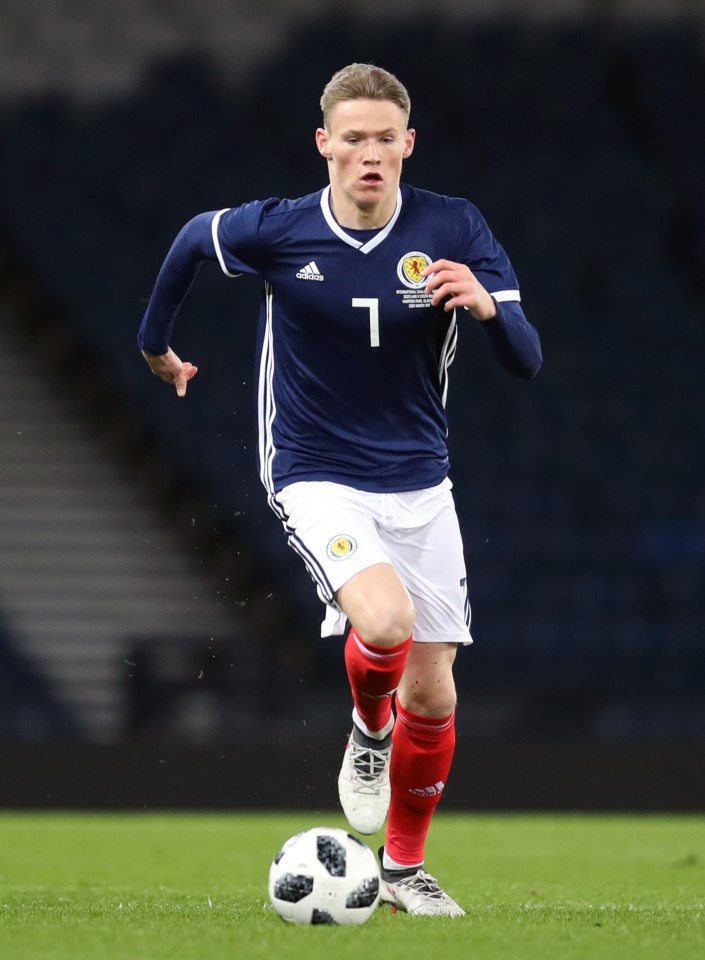 Scott McTominay's debut for Scotland against Costa Rica in 2018