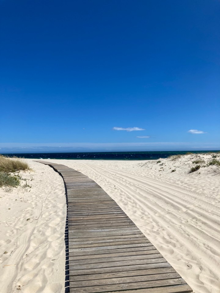 Some of the beaches have barely any crowds