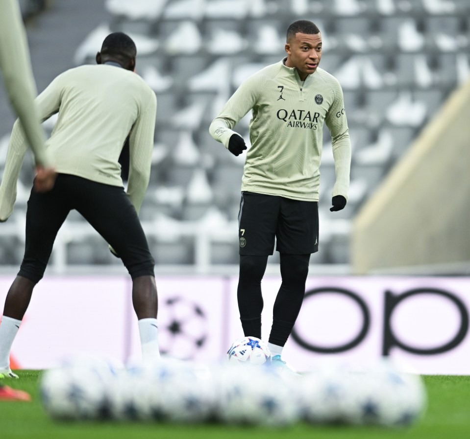 Kylian Mbappe requested gloves ahead of PSG's clash with Newcastle