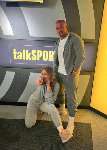 Laura Woods wished Gabby Agbonlahor a happy birthday