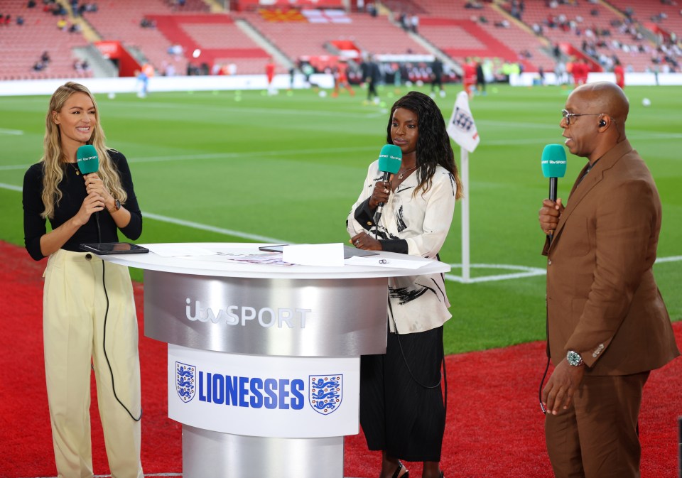 The presenter is ITV’s host for Lionesses coverage