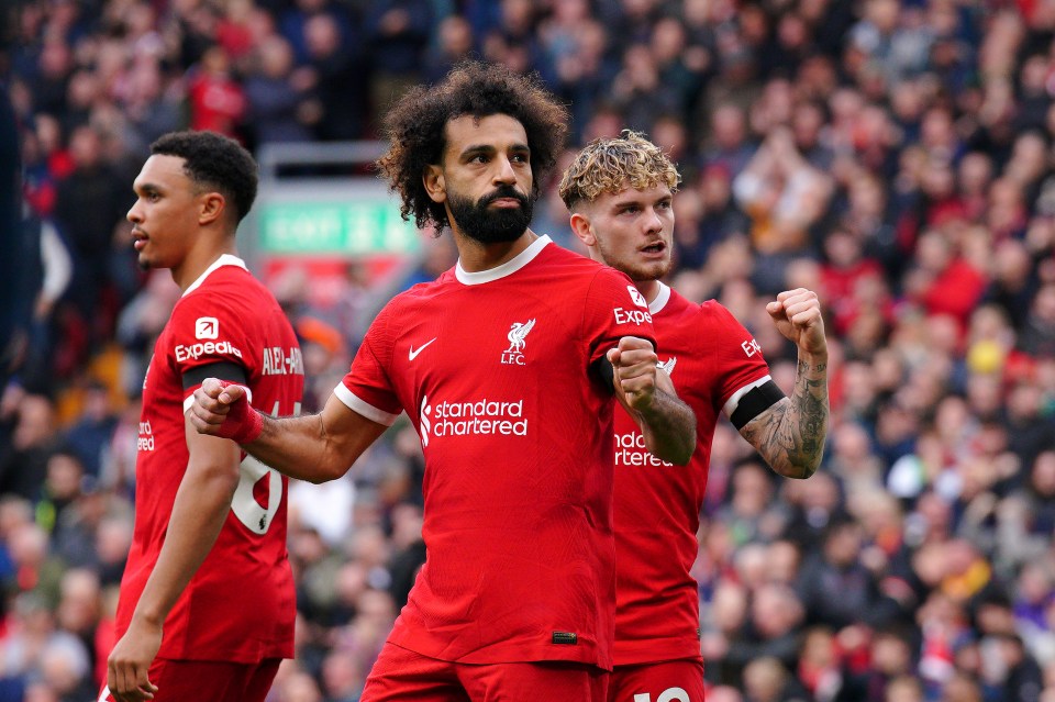 Mo Salah scored a double for Liverpool