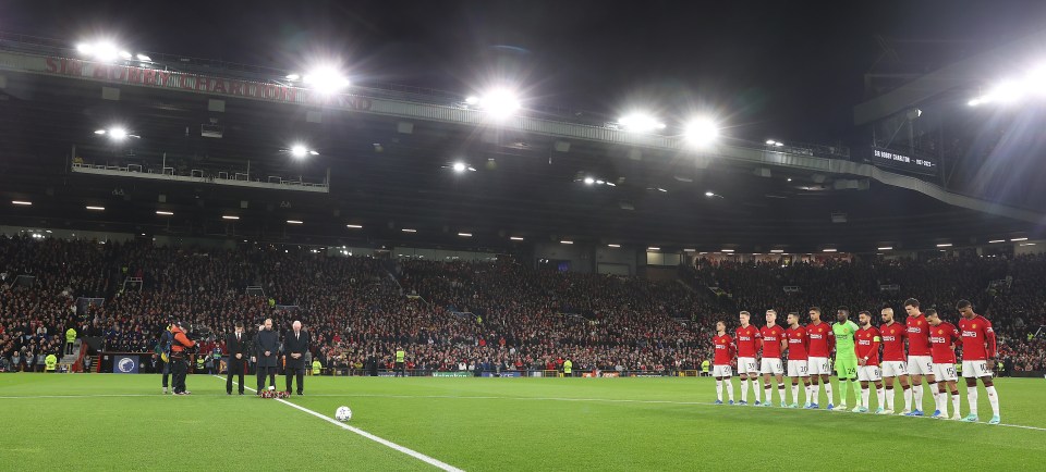 There was a minute’s silence at Old Trafford