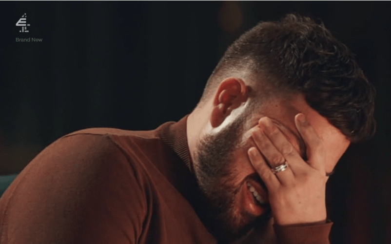 Married At First Sight's Mark gets emotional during a chat with his husband Sean