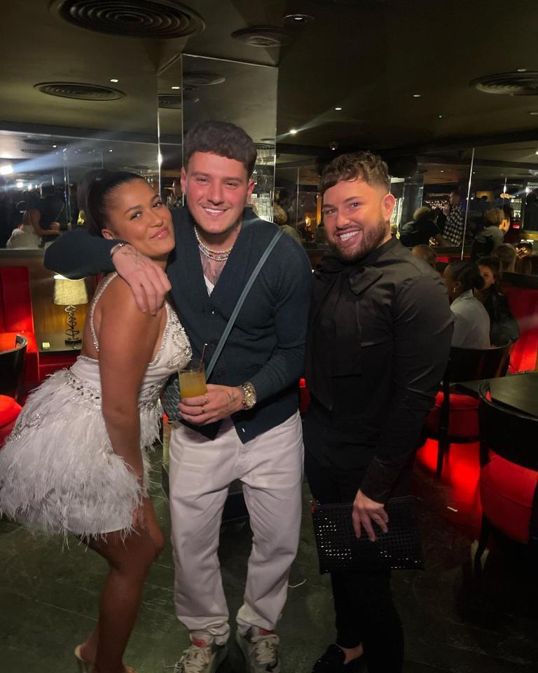 JJ, Tasha and Mark posed for a snap together