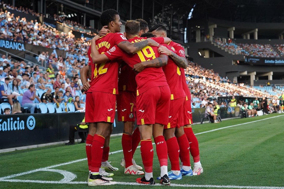 The 22-year-old scored to send Spanish side Getafe 2-1 up