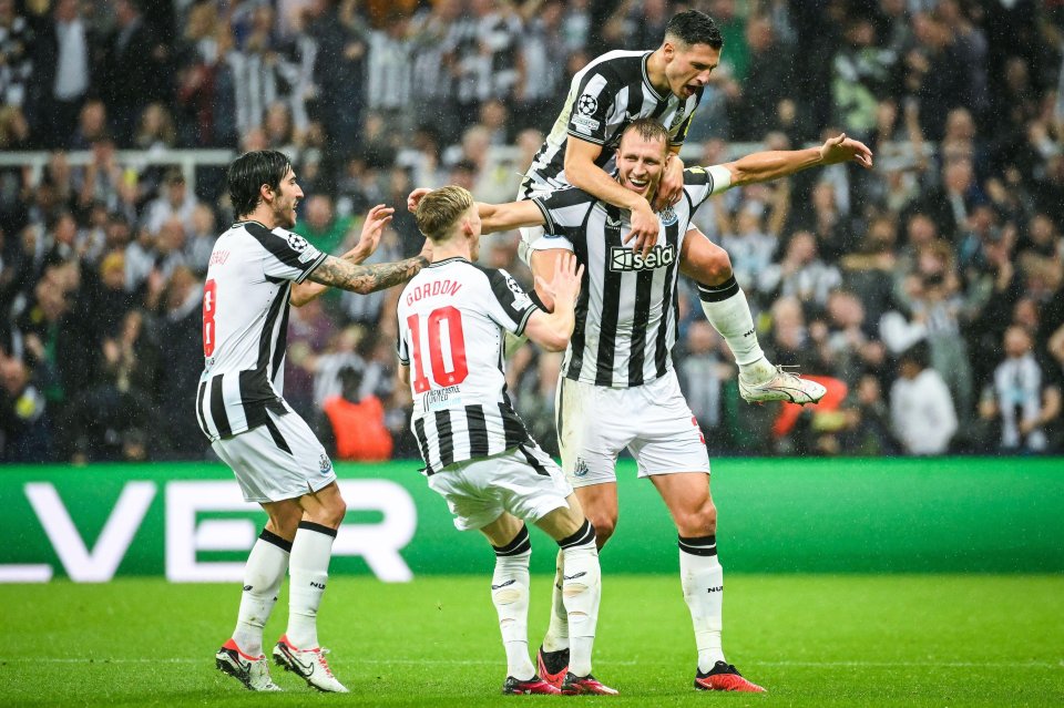 The Magpies stunned PSG with a 4-1 victory in the Champions League