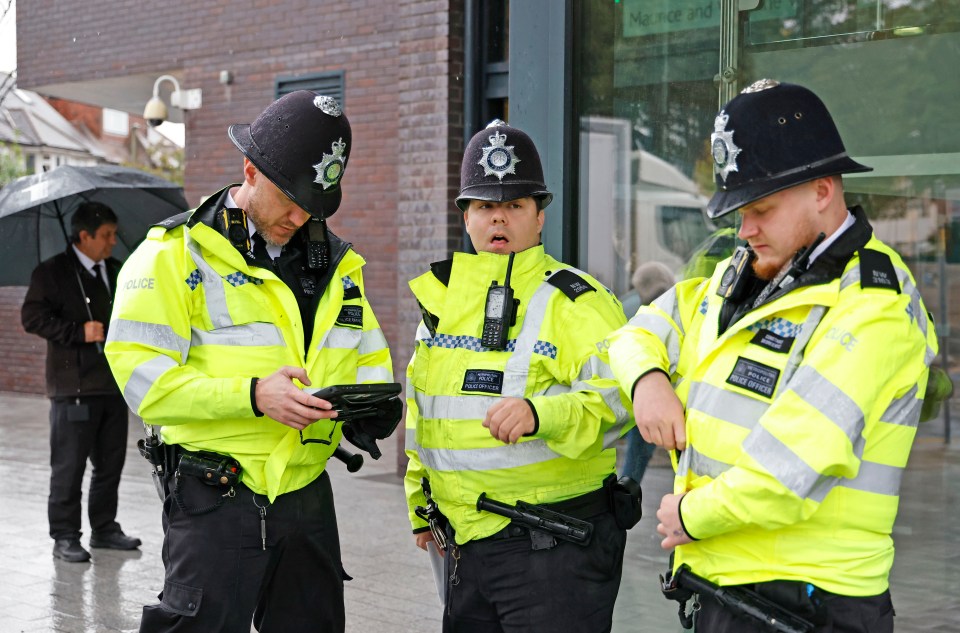 Police seen patrolling in London's Golders Green