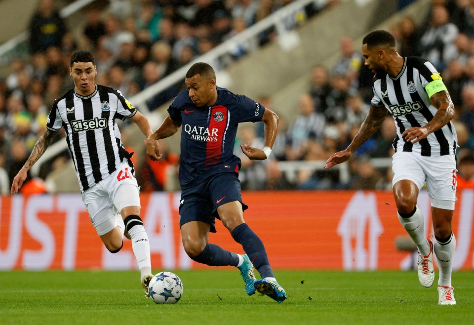 All eyes were on Kylian Mbappe during Paris Saint-Germain's trip to Newcastle