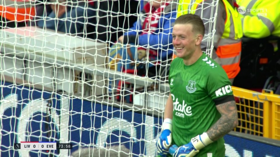 Pickford's cheat sheet could not help him save Mohamed Salah's penalty