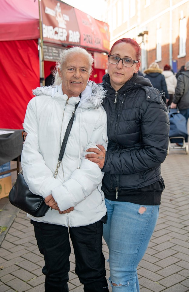 Shopper Sharon Conway, left, won’t vote for either the Tories or Labour