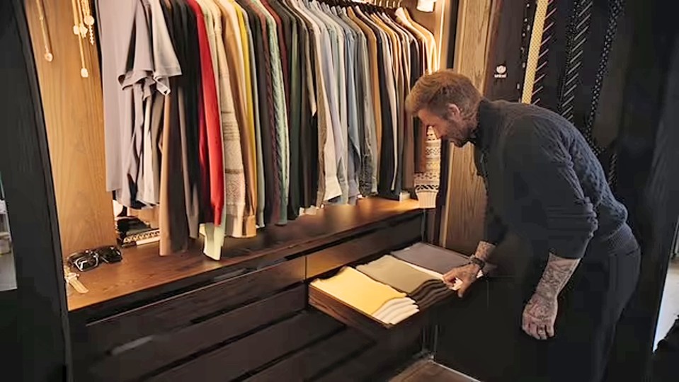 David Beckham throws open his wardrobe for his new Netflix documentary