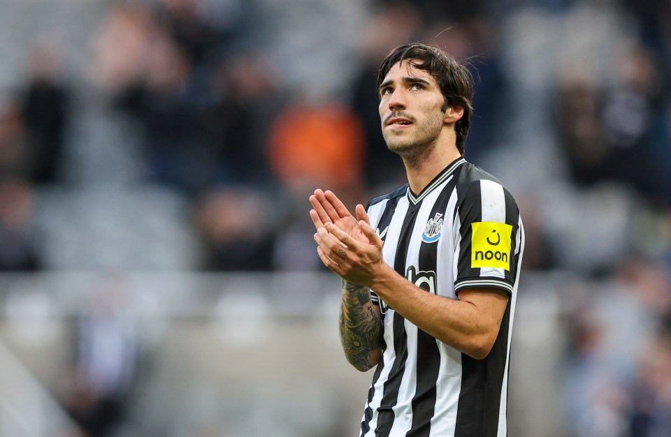 Tonali is free to play for Newcastle tonight despite his ban being imminent