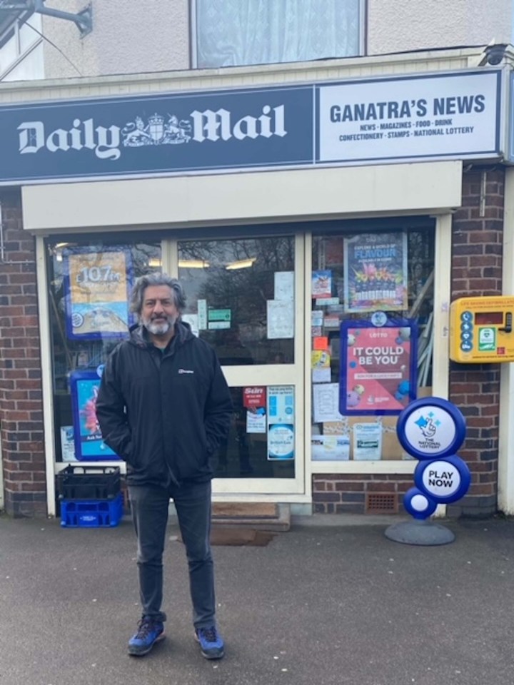 He works at his family’s newsagents inbetween acting jobs too